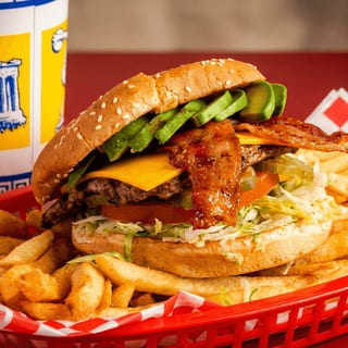 #6. ABC (Avocado Bacon Cheeseburger) Special