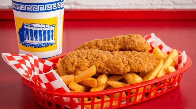 Kids Chicken Fingers Meal.