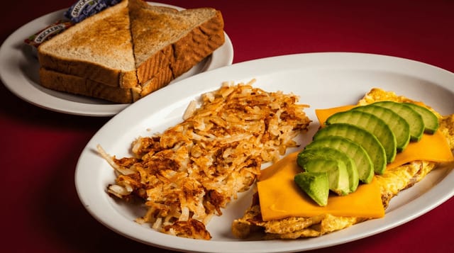 ABC Omelette (Avocado, Bacon & Cheese).