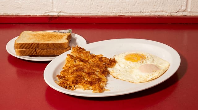 Two Eggs Breakfast Plate.