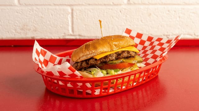 1/4 lb Cheeseburger.