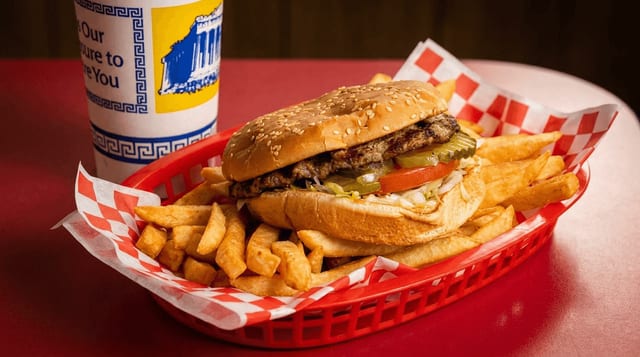 #1. 1/4 lb Hamburger Special.