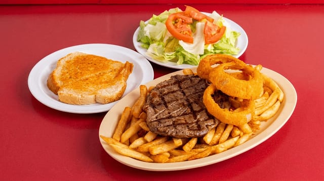 Ribeye Steak Dinner.