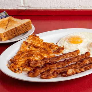 Bacon or Sausage & Eggs Plate